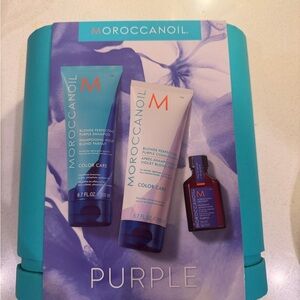 Moroccanoil Color Care Purple Shampoo & Conditioner & Oil